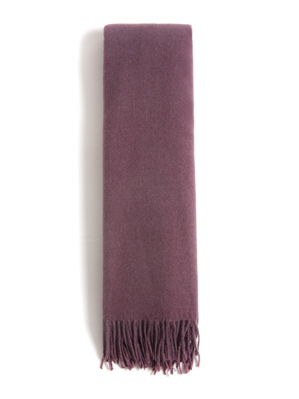 Cachecol Liso com Franjas