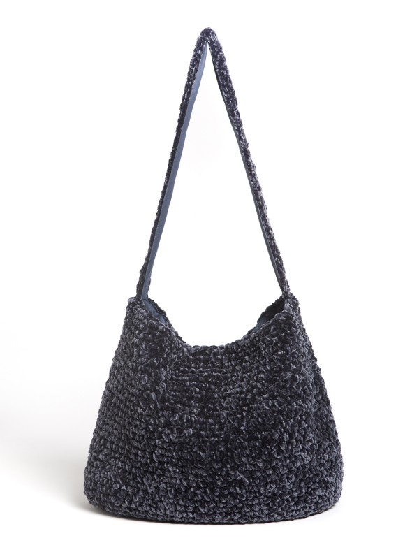 Mala de Ombro em Malha Chenille