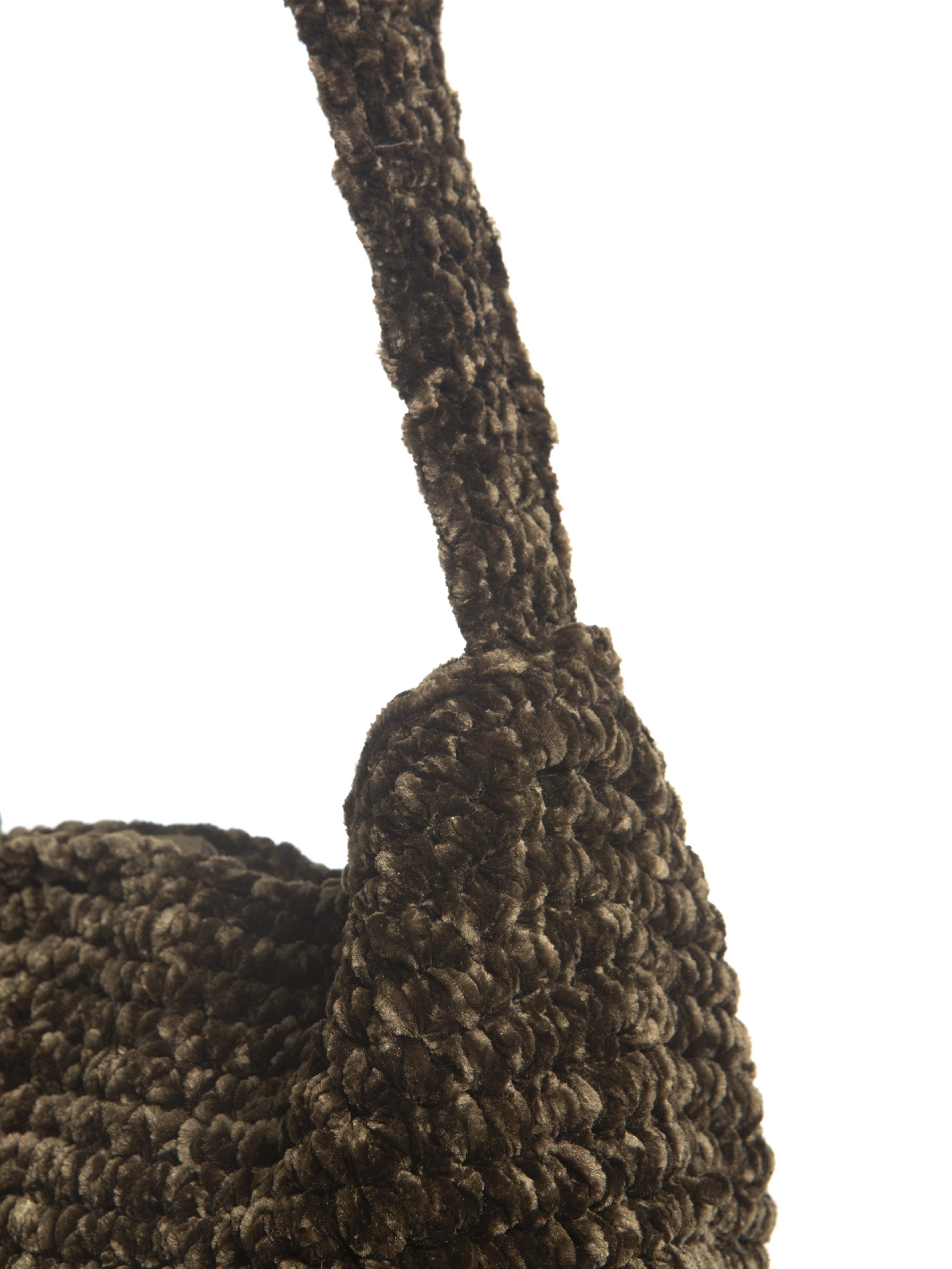 Mala de Ombro em Malha Chenille