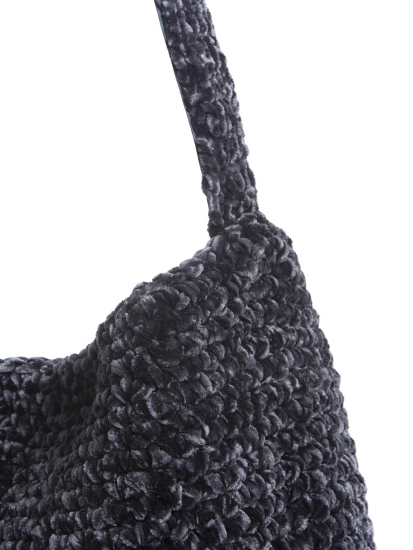 Mala de Ombro em Malha Chenille