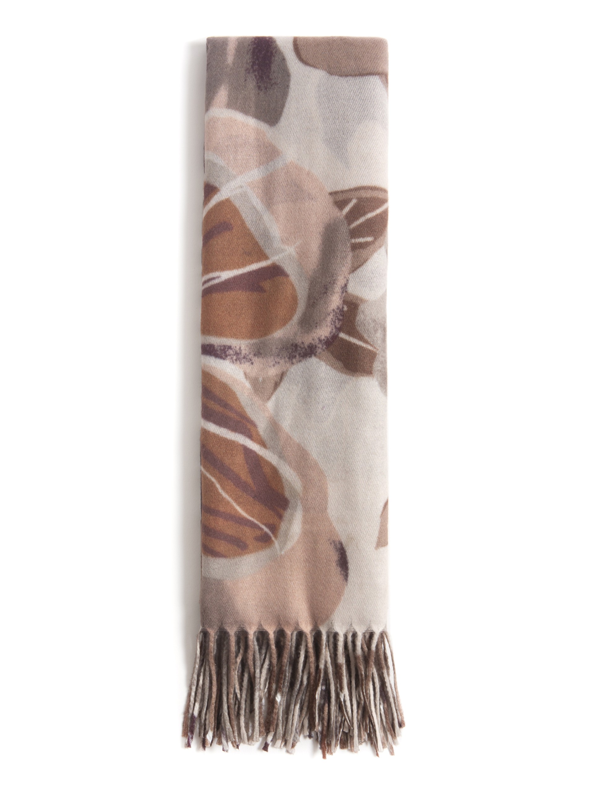 Cachecol Macio com Padrao Floral