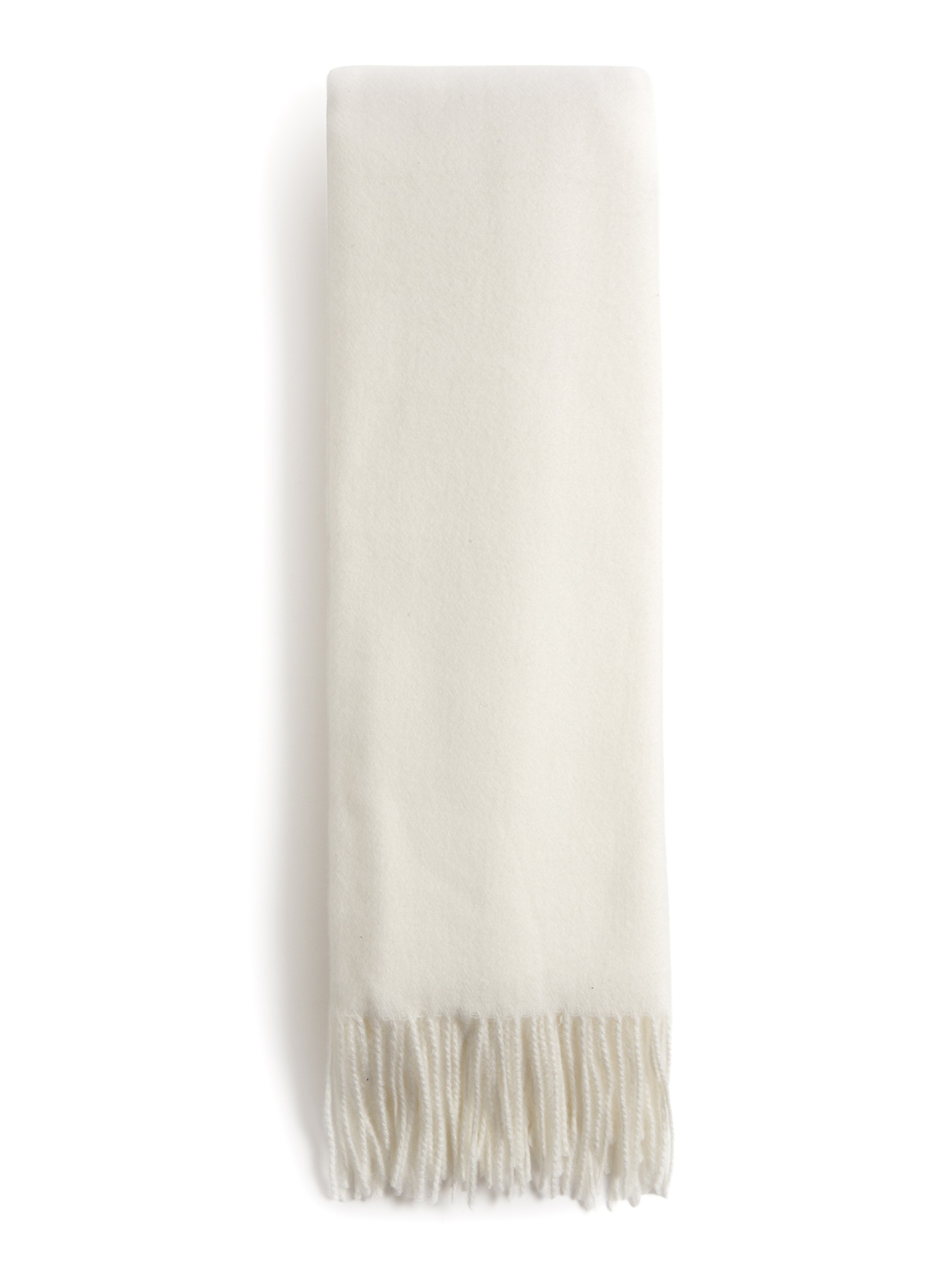 Cachecol Liso com Franjas