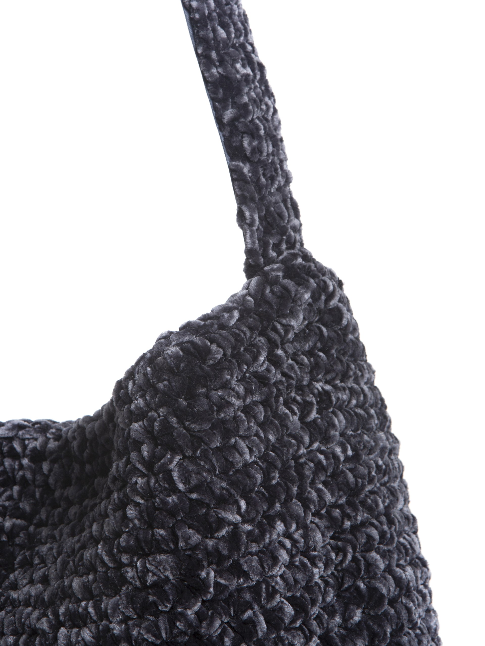 Mala de Ombro em Malha Chenille