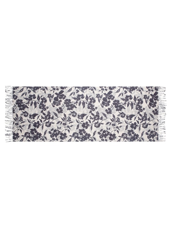 Cachecol Macio com Padrao Floral