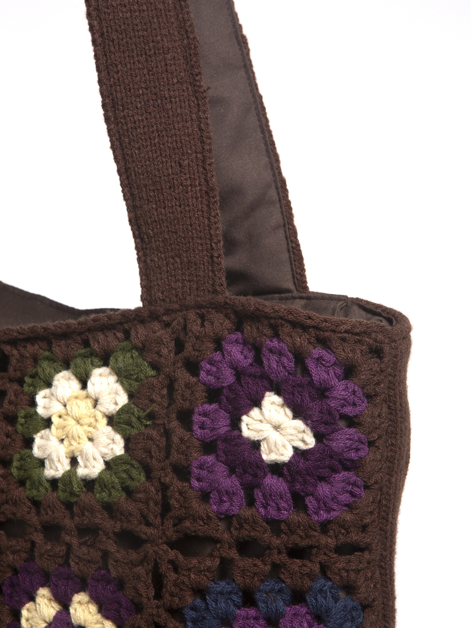 Mala em Malha com Padrao Floral