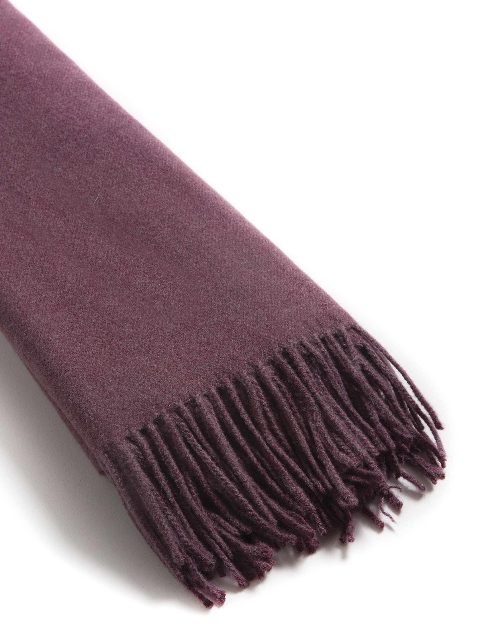 Cachecol Liso com Franjas