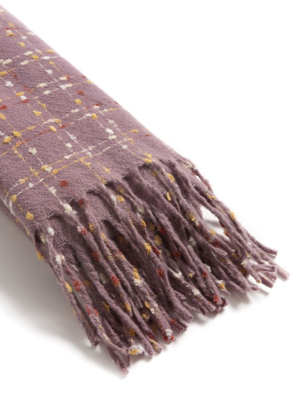 Cachecol com Padrao Geometrico Cachecol com Padrao Geometrico