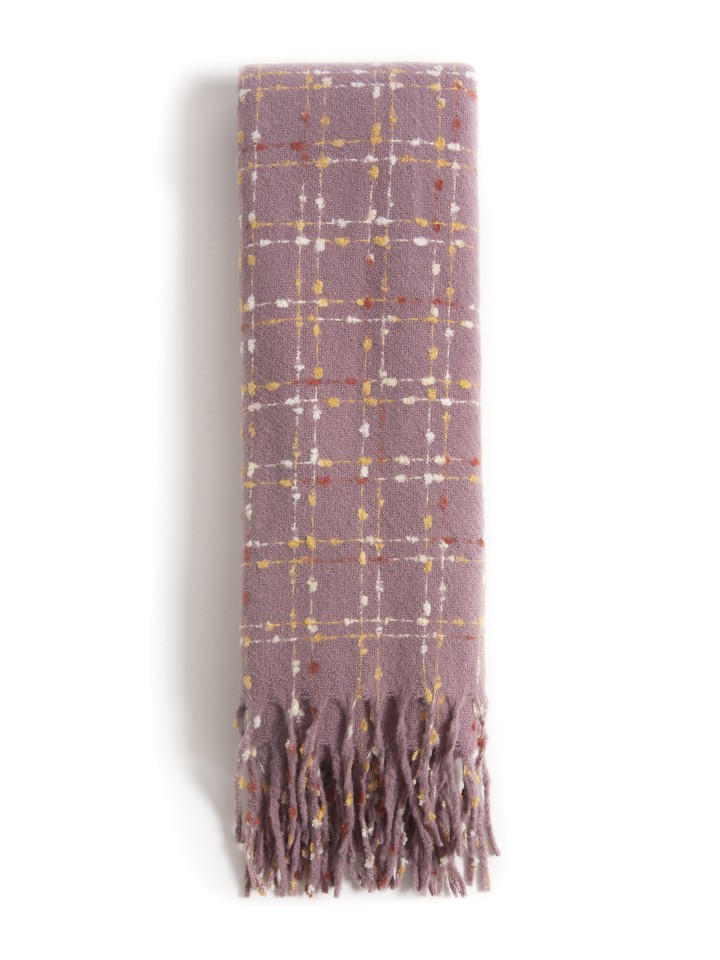 Cachecol com Padrao Geometrico