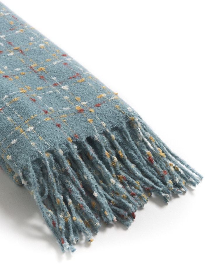 Cachecol com Padrao Geometrico