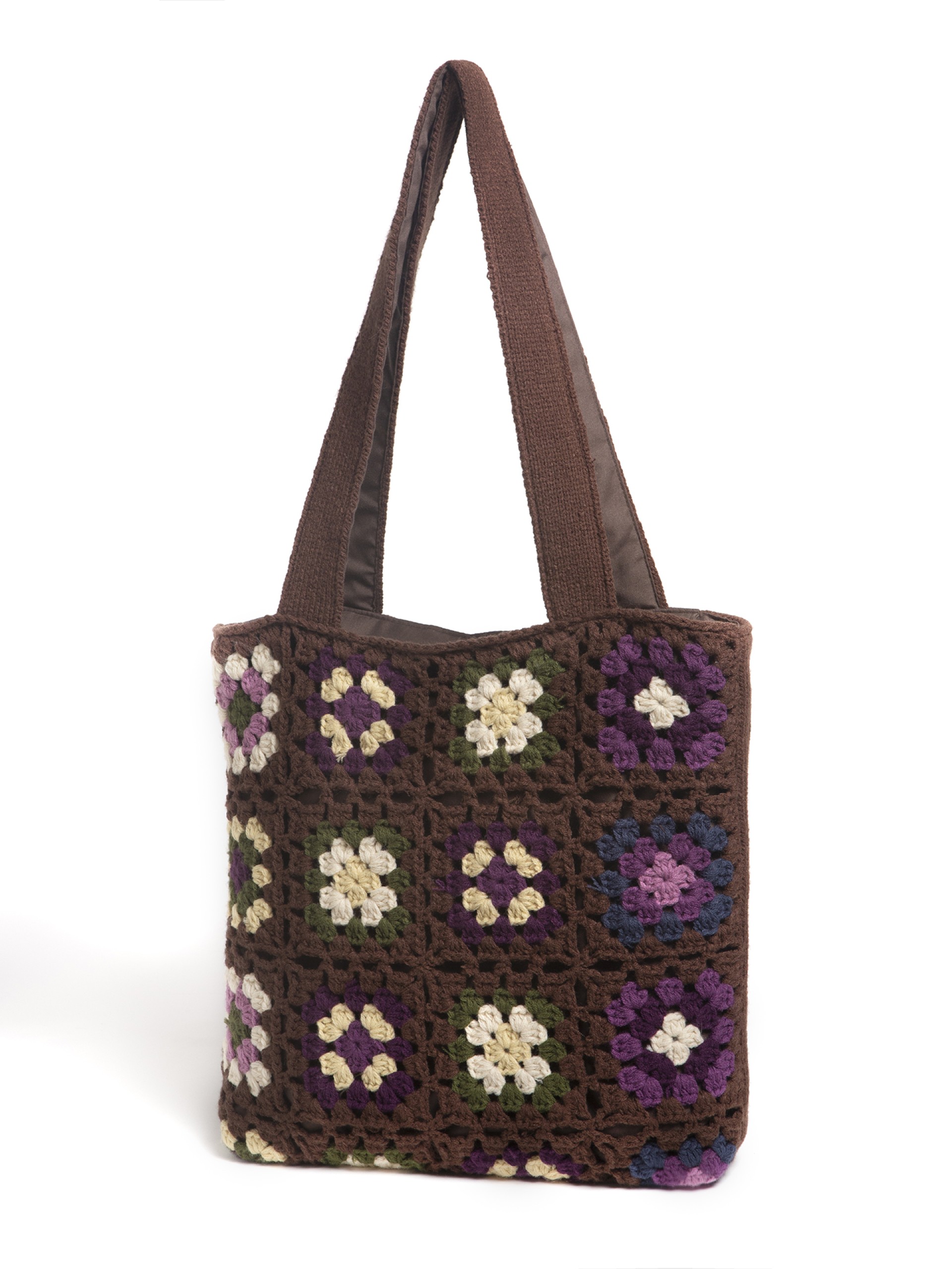 Mala em Malha com Padrao Floral