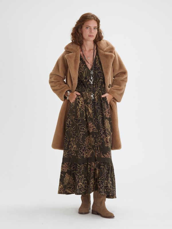 Casaco Comprido em Pelo