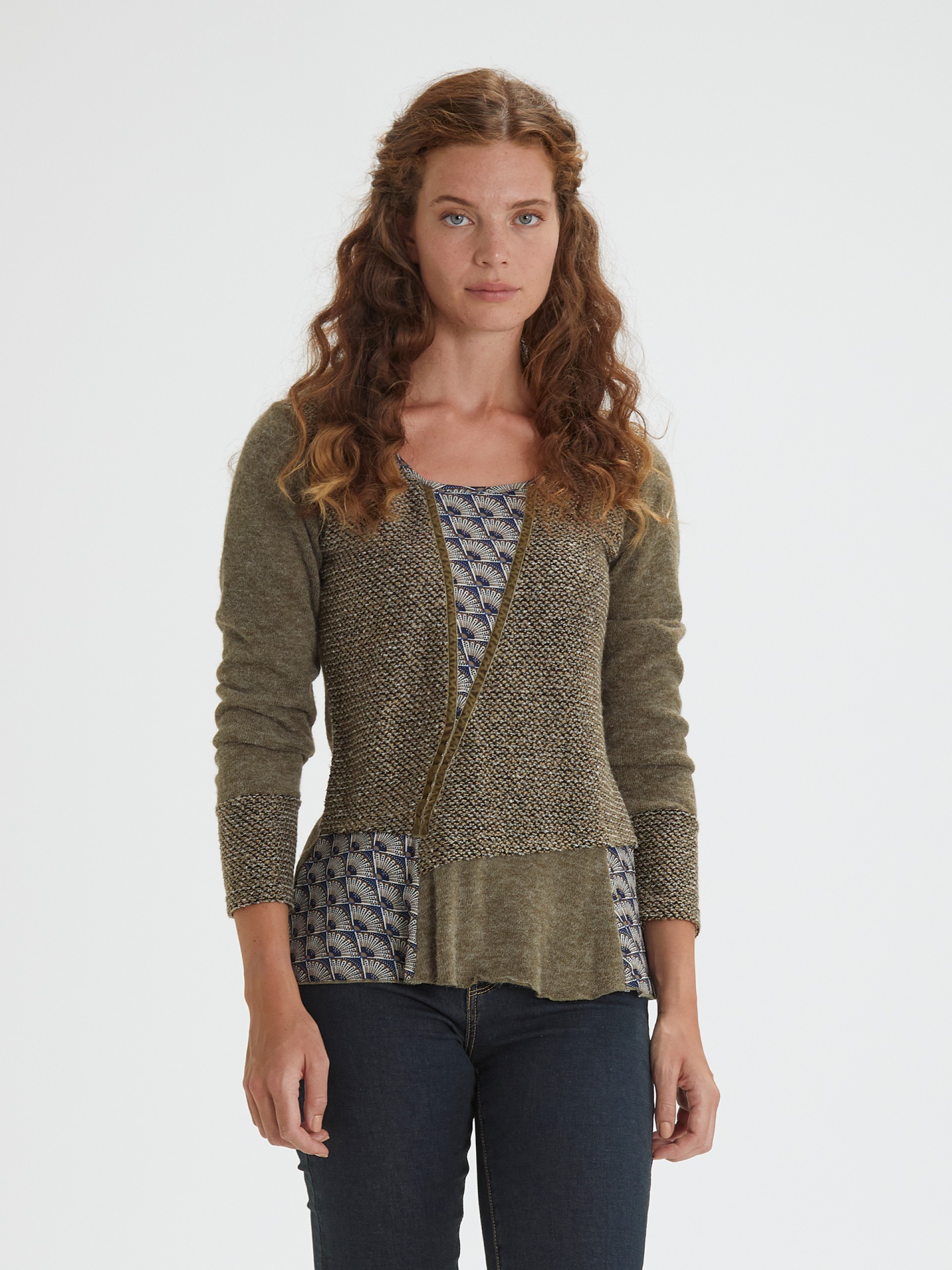 Blusa Patchwork Verde