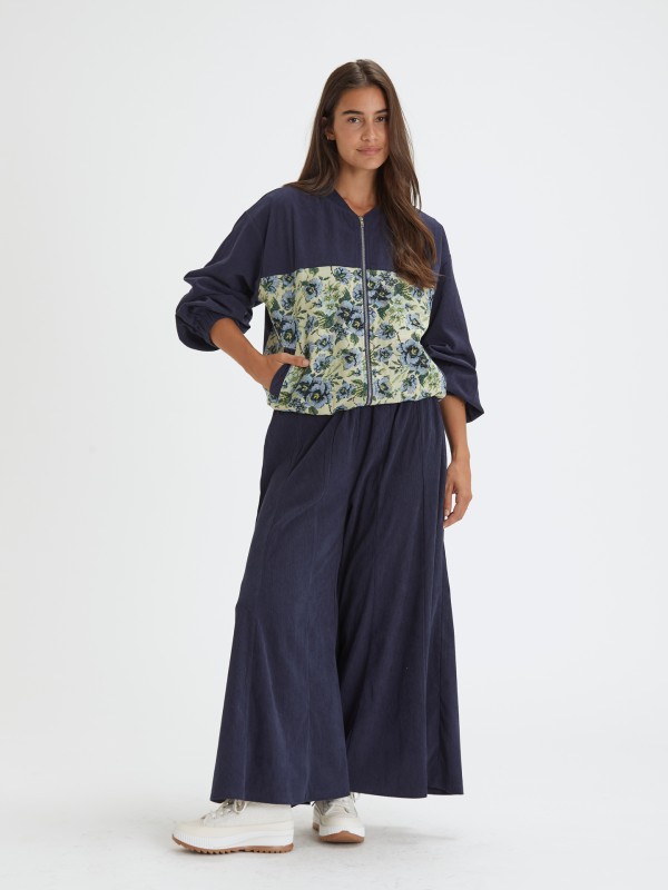 Casaco Bomber com Jacquard