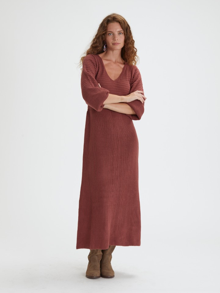 Vestido Comprido em Malha