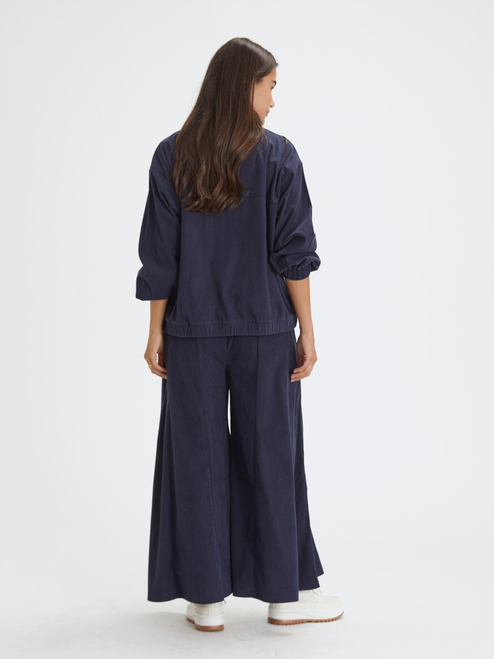 Casaco Bomber com Jacquard