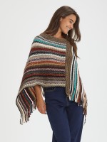 Poncho em Malha Chenil