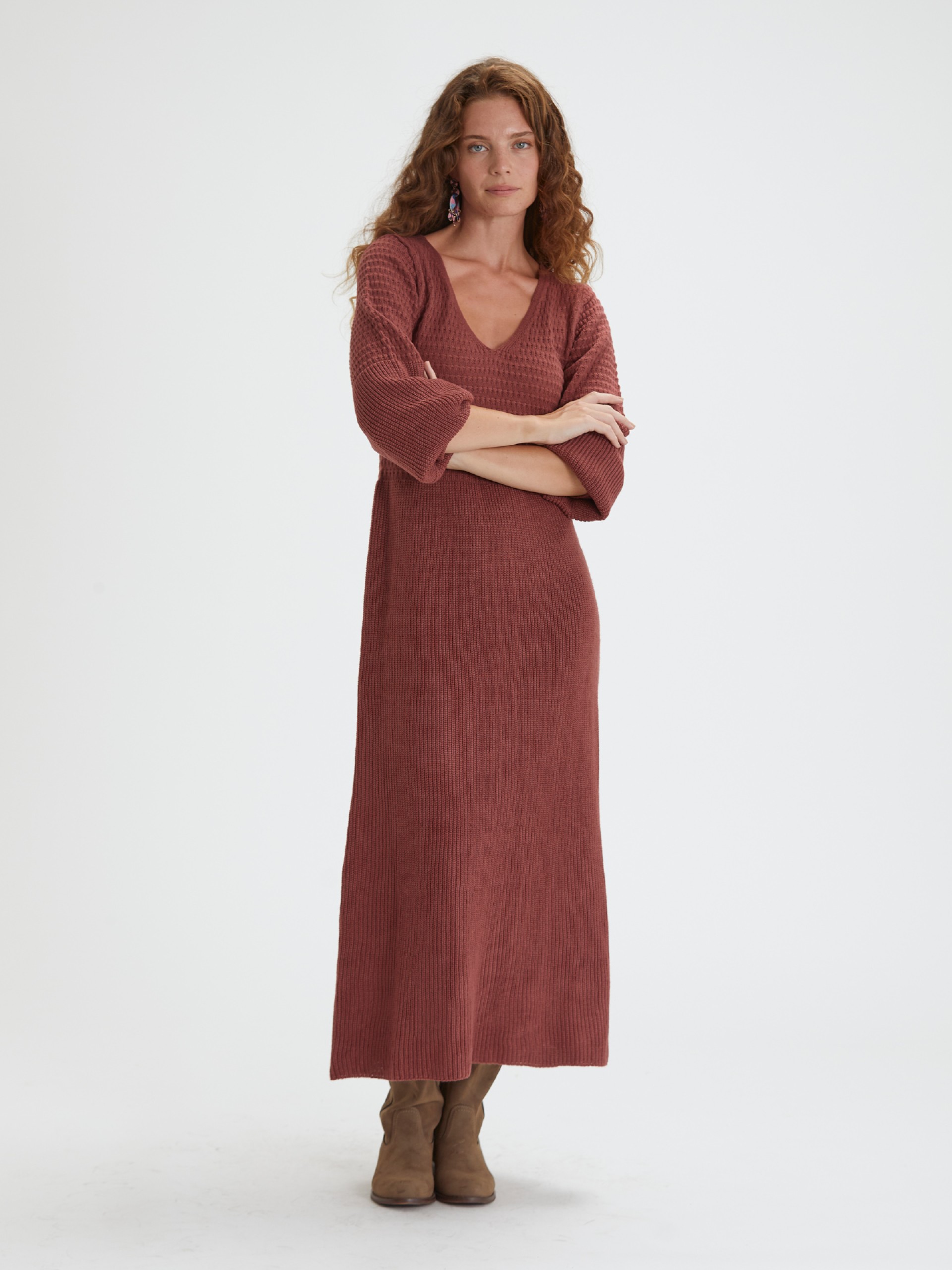 Vestido Comprido em Malha