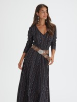 Vestido Comprido com Riscas