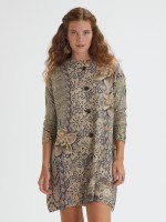 Vestido Curto em Malha Estampada