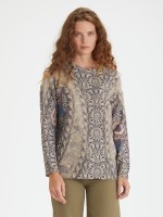 Camisola em Malha Estampada