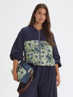 Casaco Bomber com Jacquard