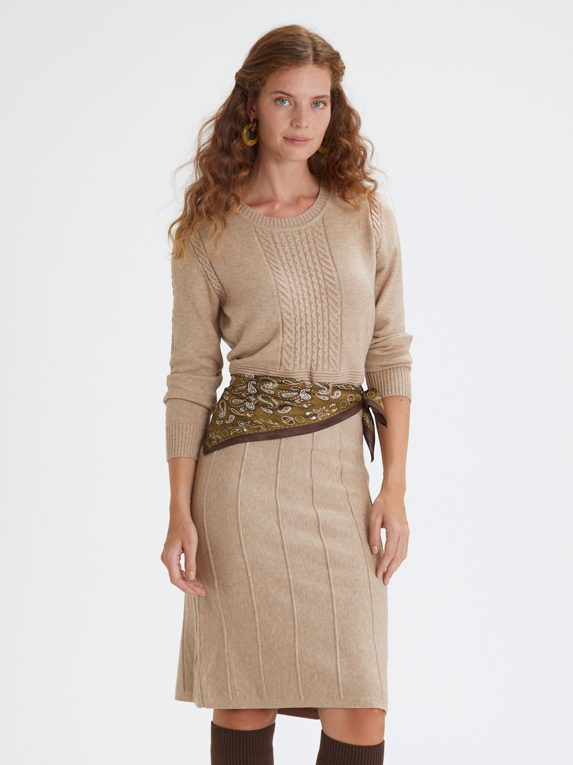 Vestido Midi em Malha