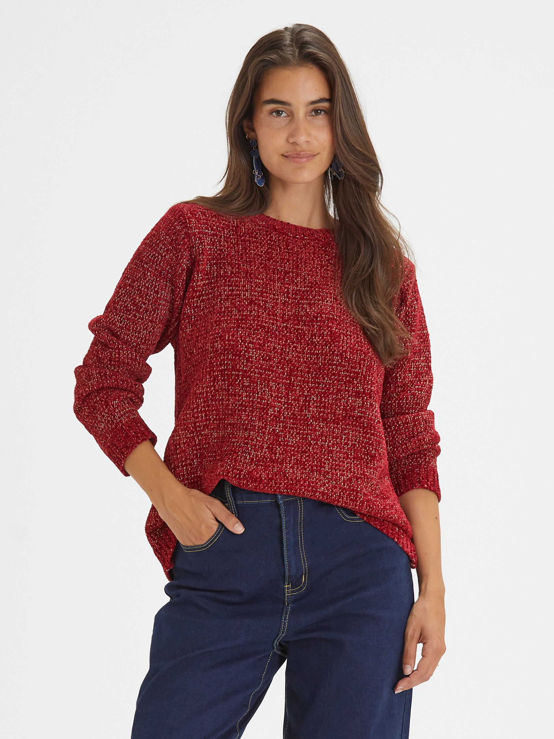 Camisola em Chenil com Brilho