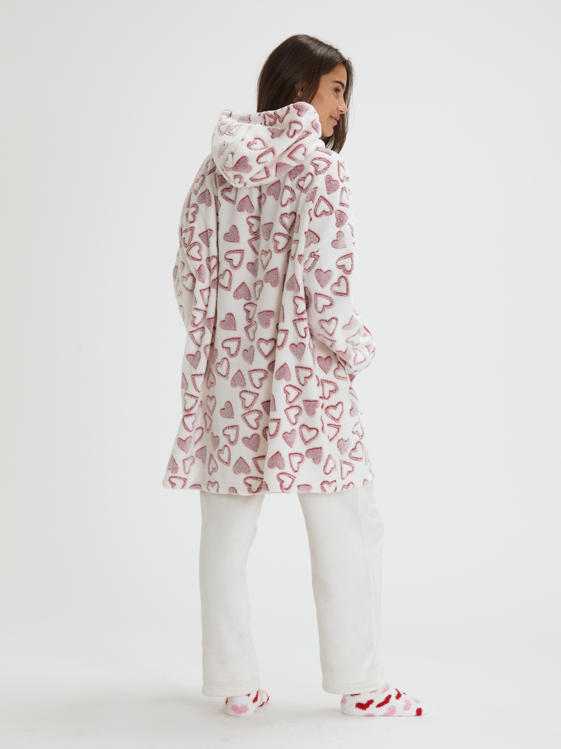 Camisola Sweatshirt com Coracoes