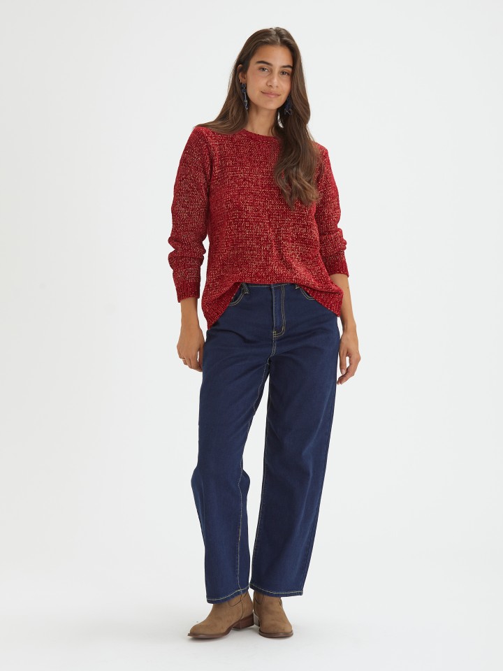 Camisola em Chenil com Brilho