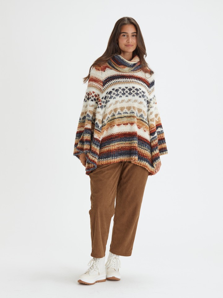 Camisola Poncho de Malha