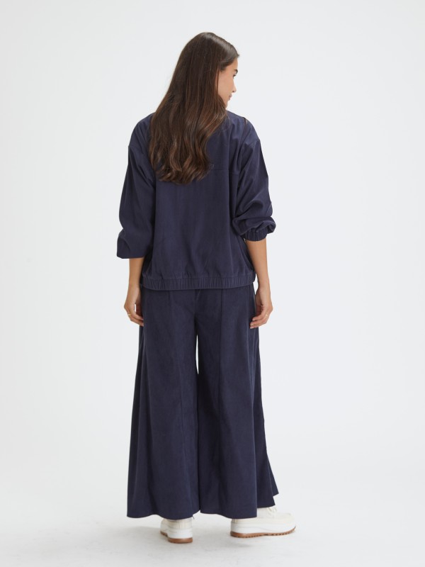 Casaco Bomber com Jacquard