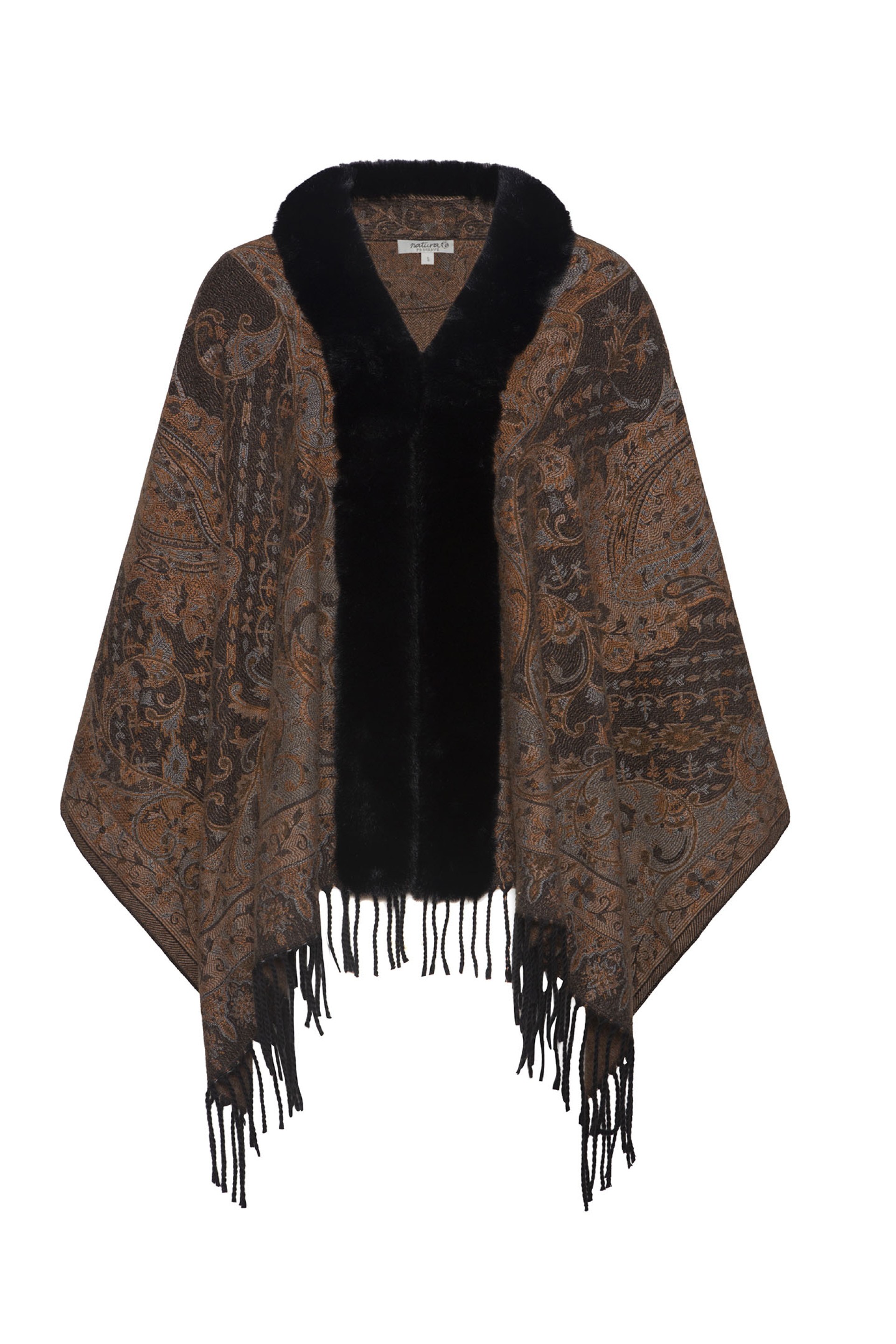 Capa Jacquard com Pelo