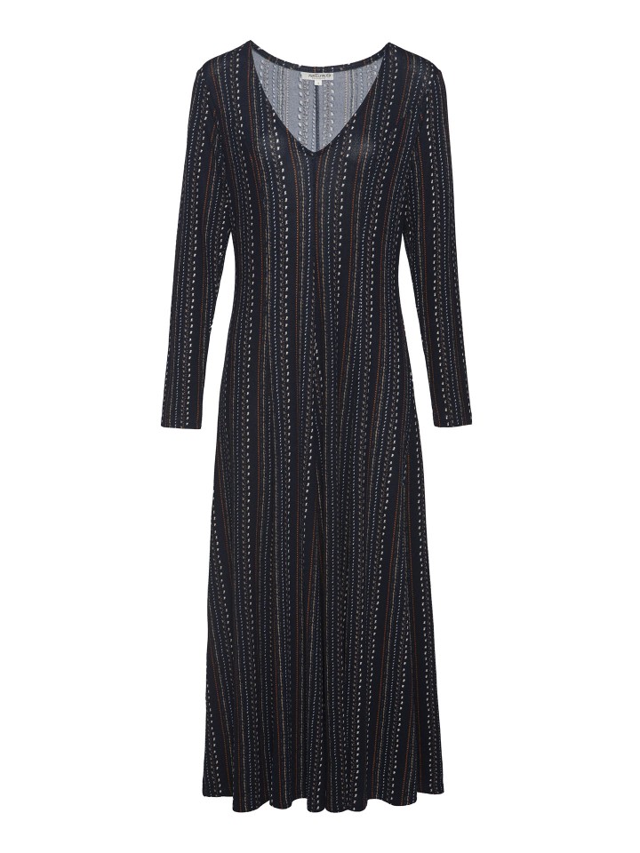 Vestido Comprido com Riscas