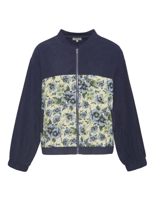 Casaco Bomber com Jacquard