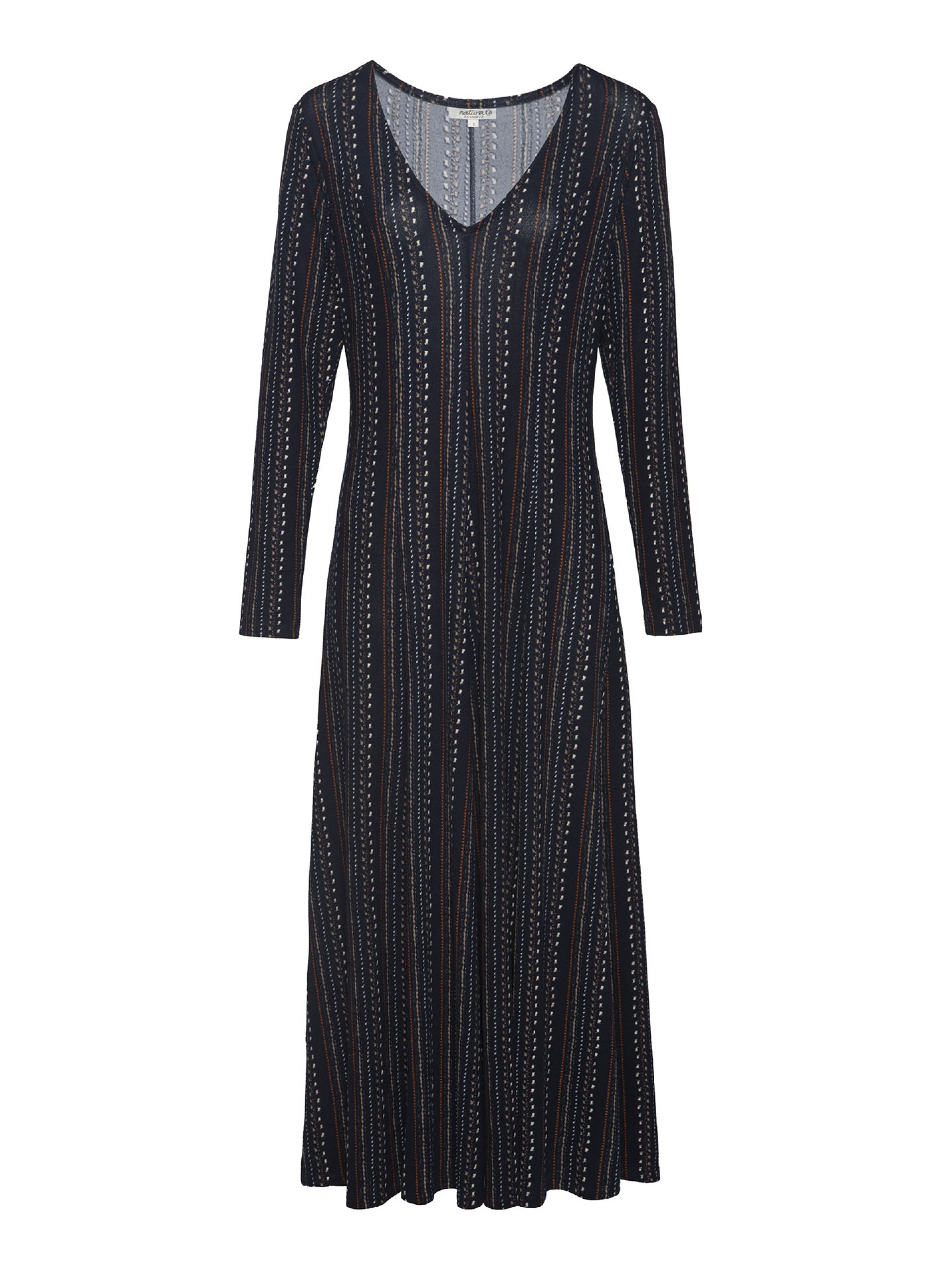 Vestido Comprido com Riscas