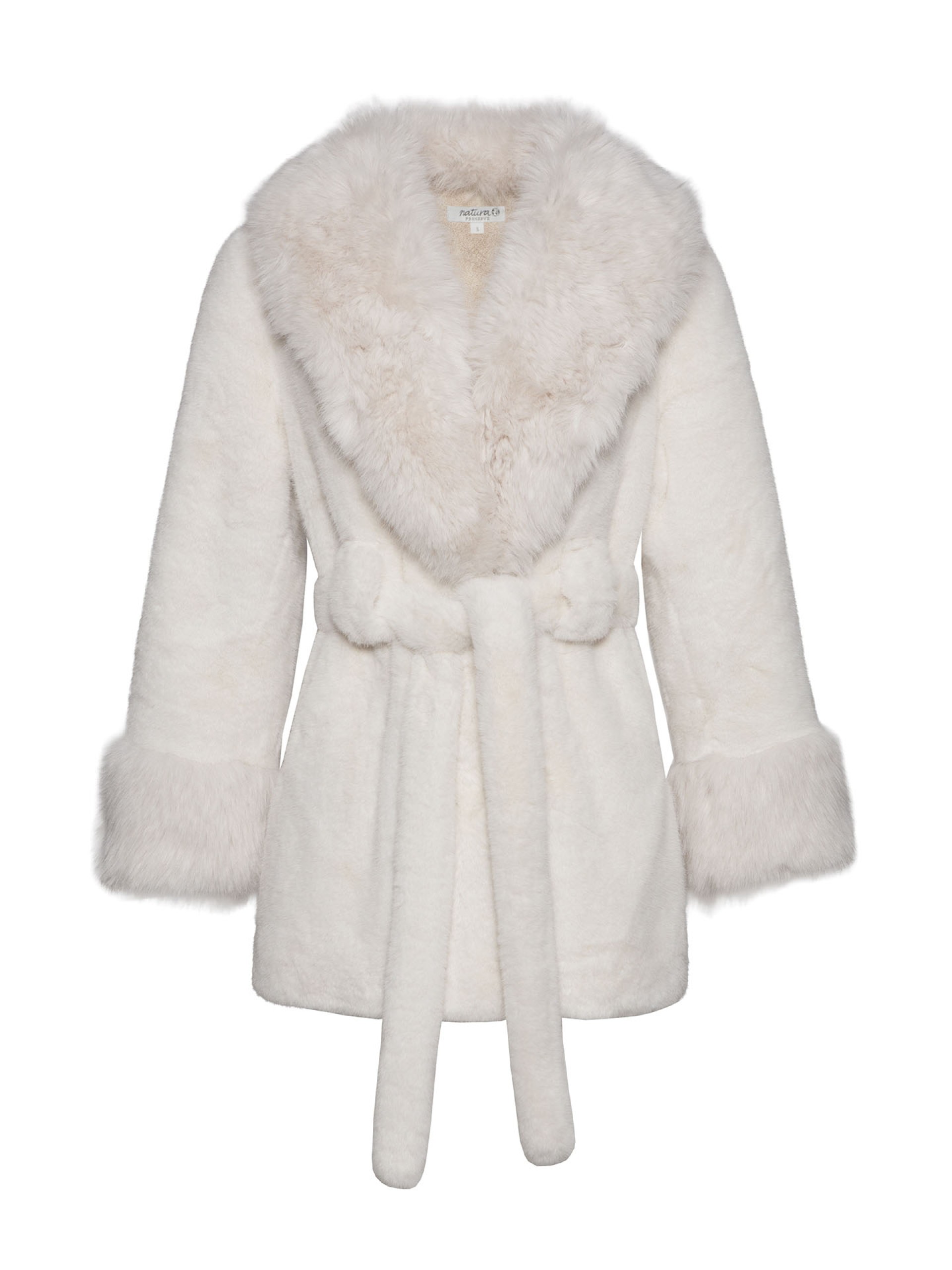 Casaco de Pelo Branco