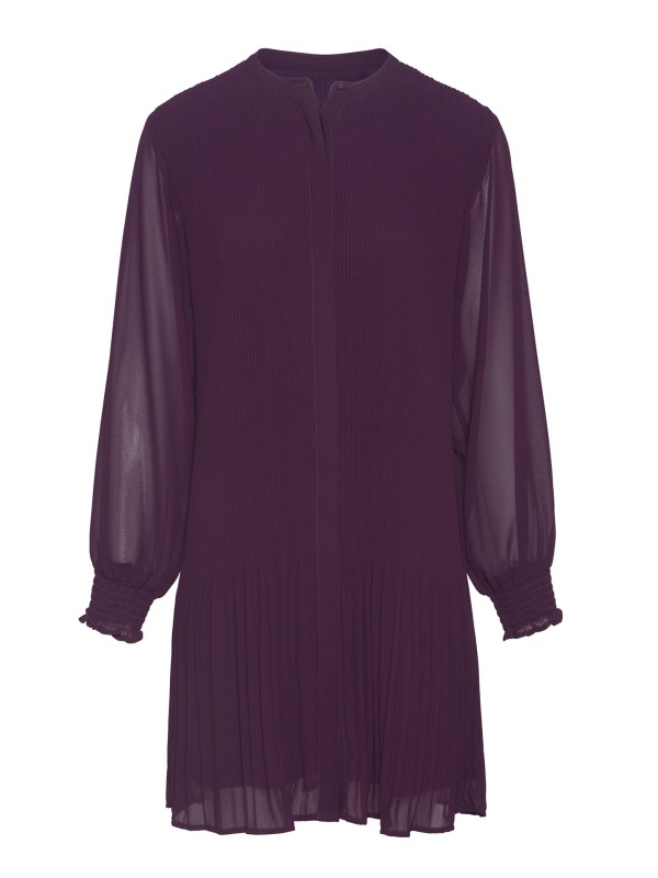 Vestido Curto Plissado