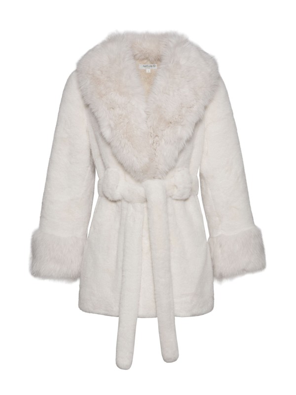 Casaco de Pelo Branco