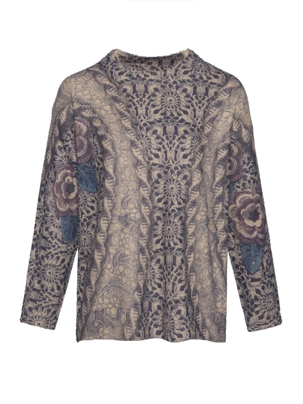 Camisola em Malha Estampada