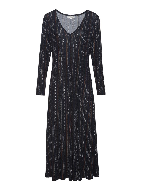 Vestido Comprido com Riscas