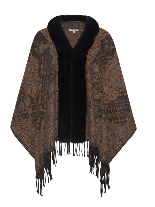 Capa Jacquard com Pelo