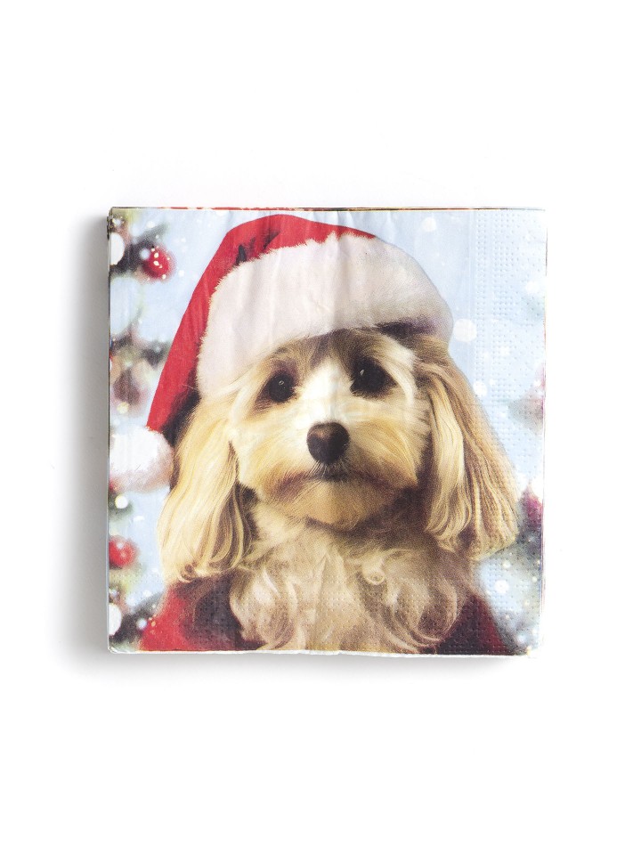 Guardanapos Caes de Natal