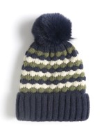 Gorro em Malha com Pompom