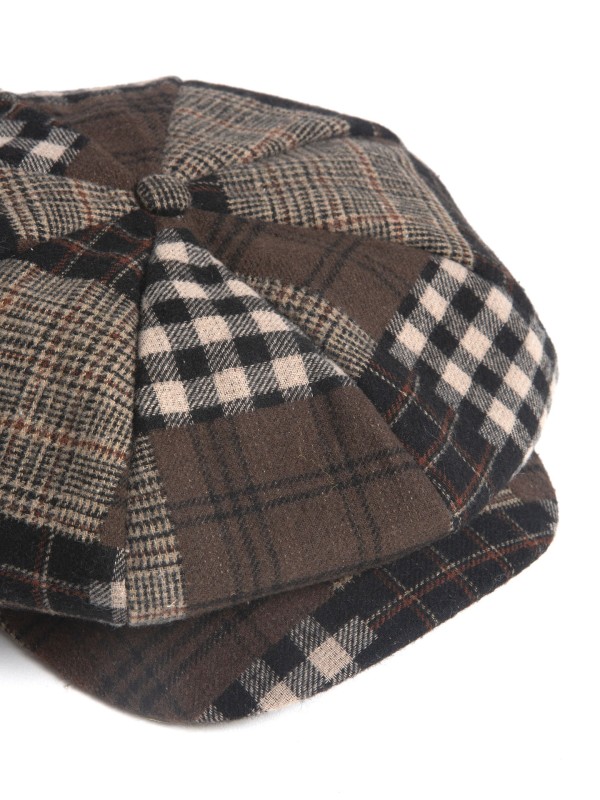 Boina com Padrao Xadrez Boina com Padrao Xadrez