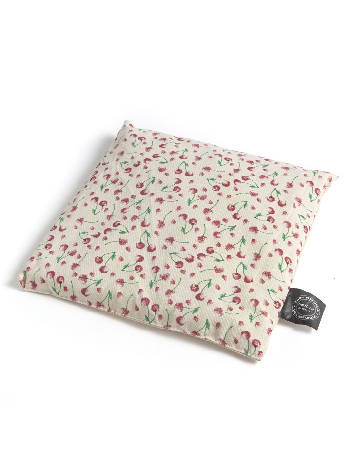 Almofada Quadrada Caroços Cereja