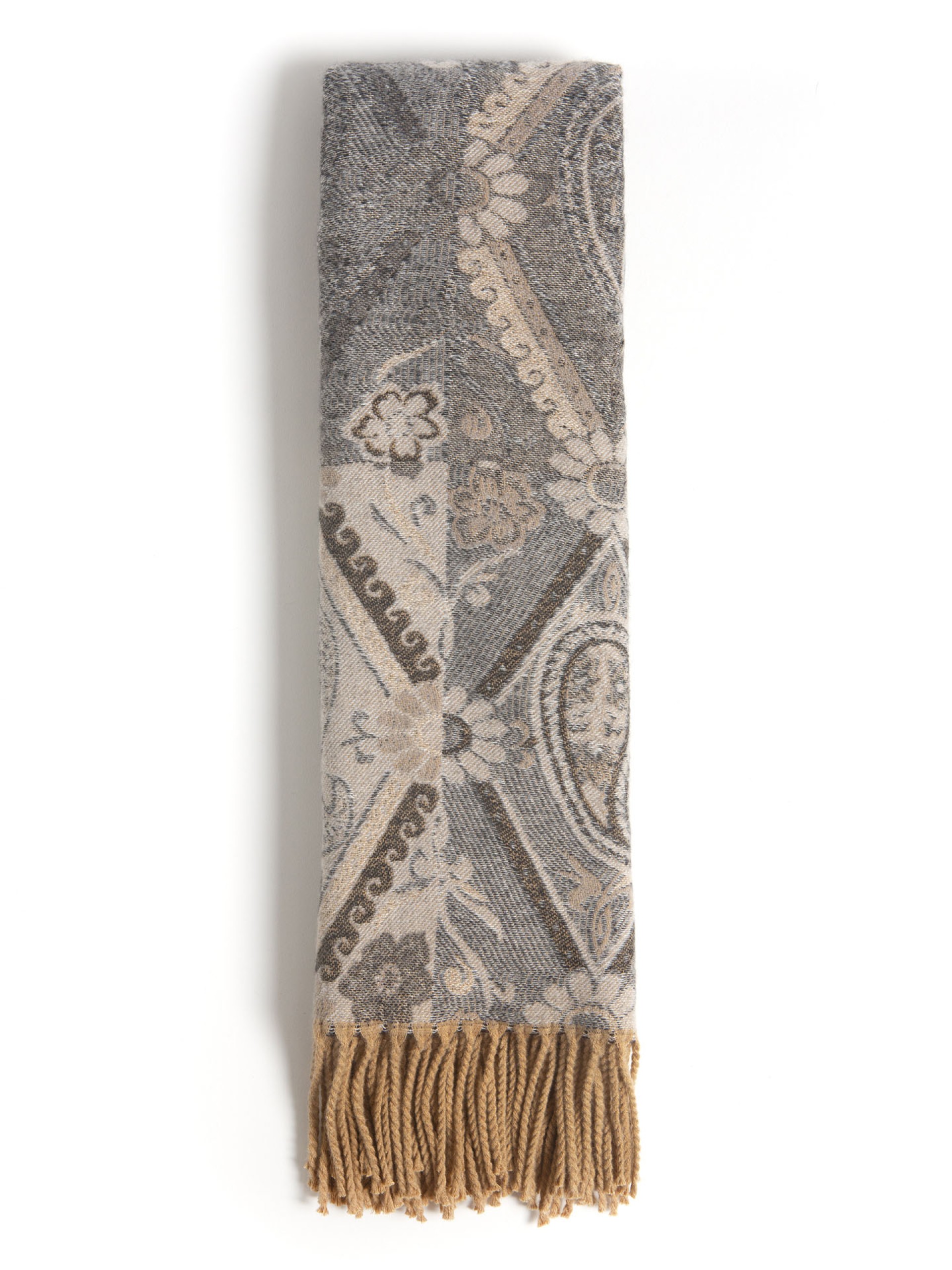 Cachecol com Padrao Geometrico