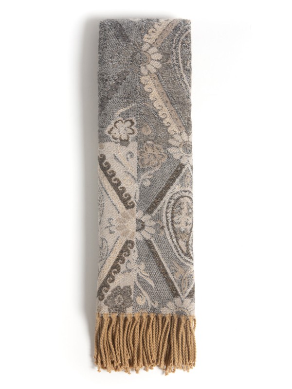 Cachecol com Padrao Geometrico