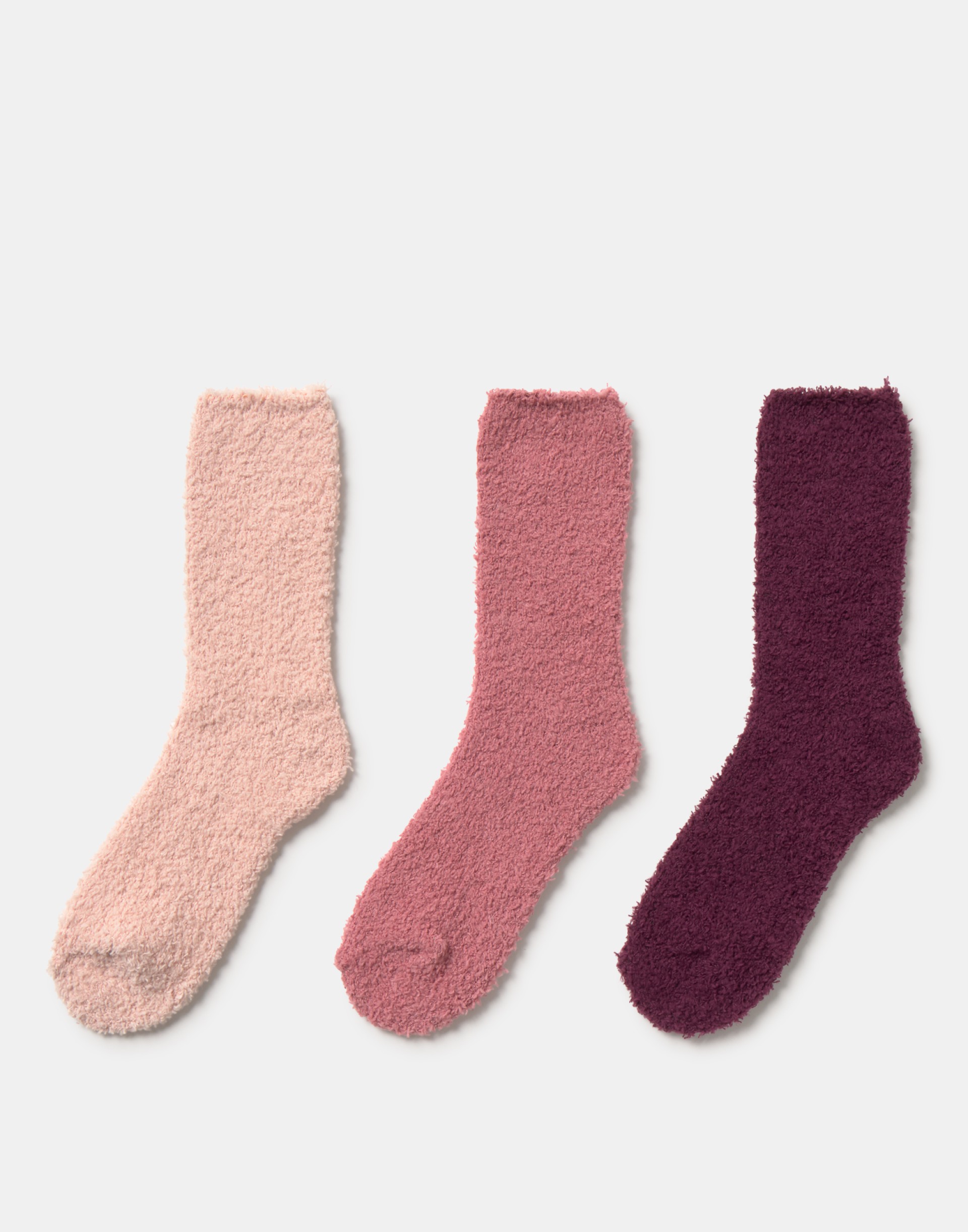 Conjunto de 3 meias Rosa