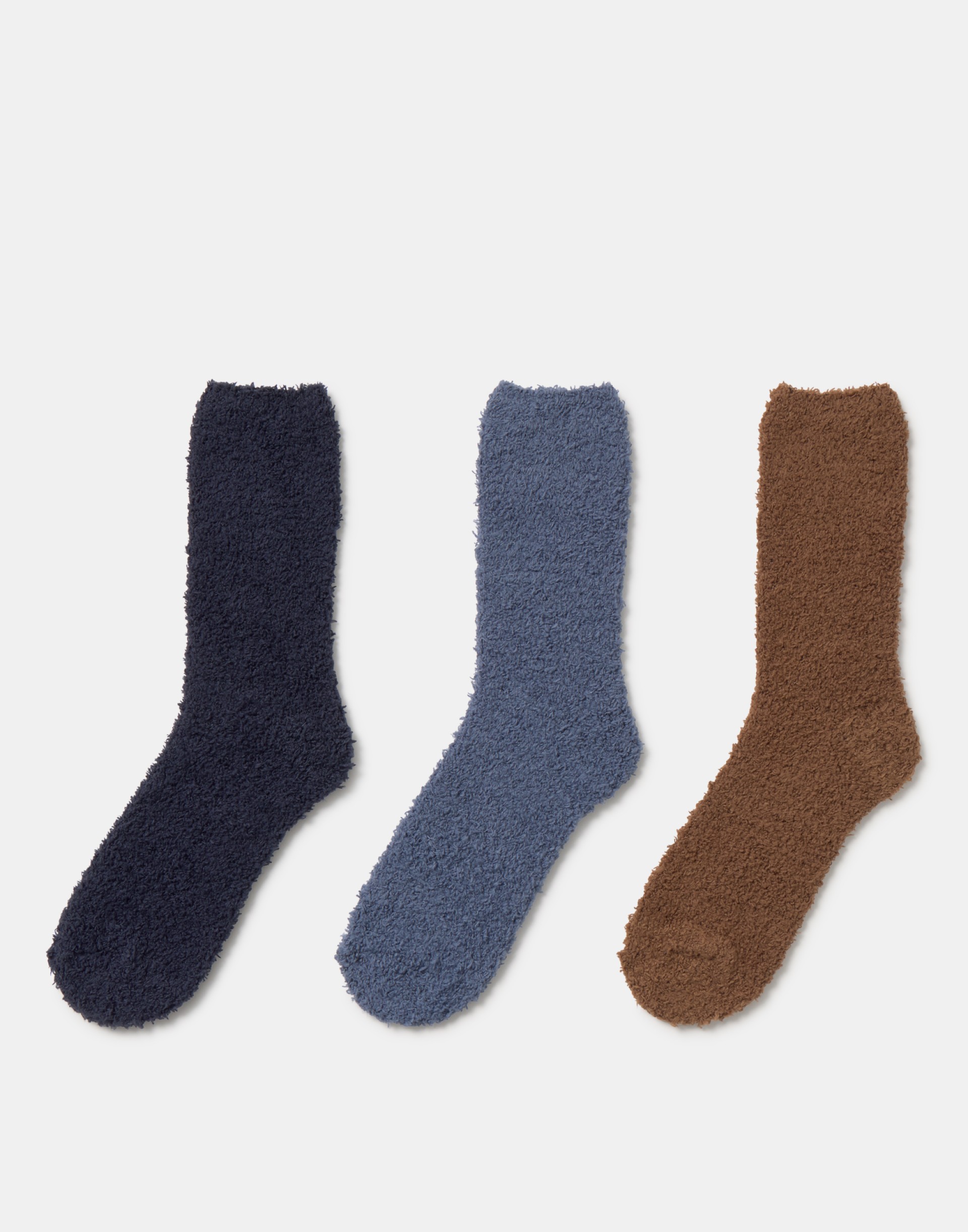 Conjunto de 3 meias Azul