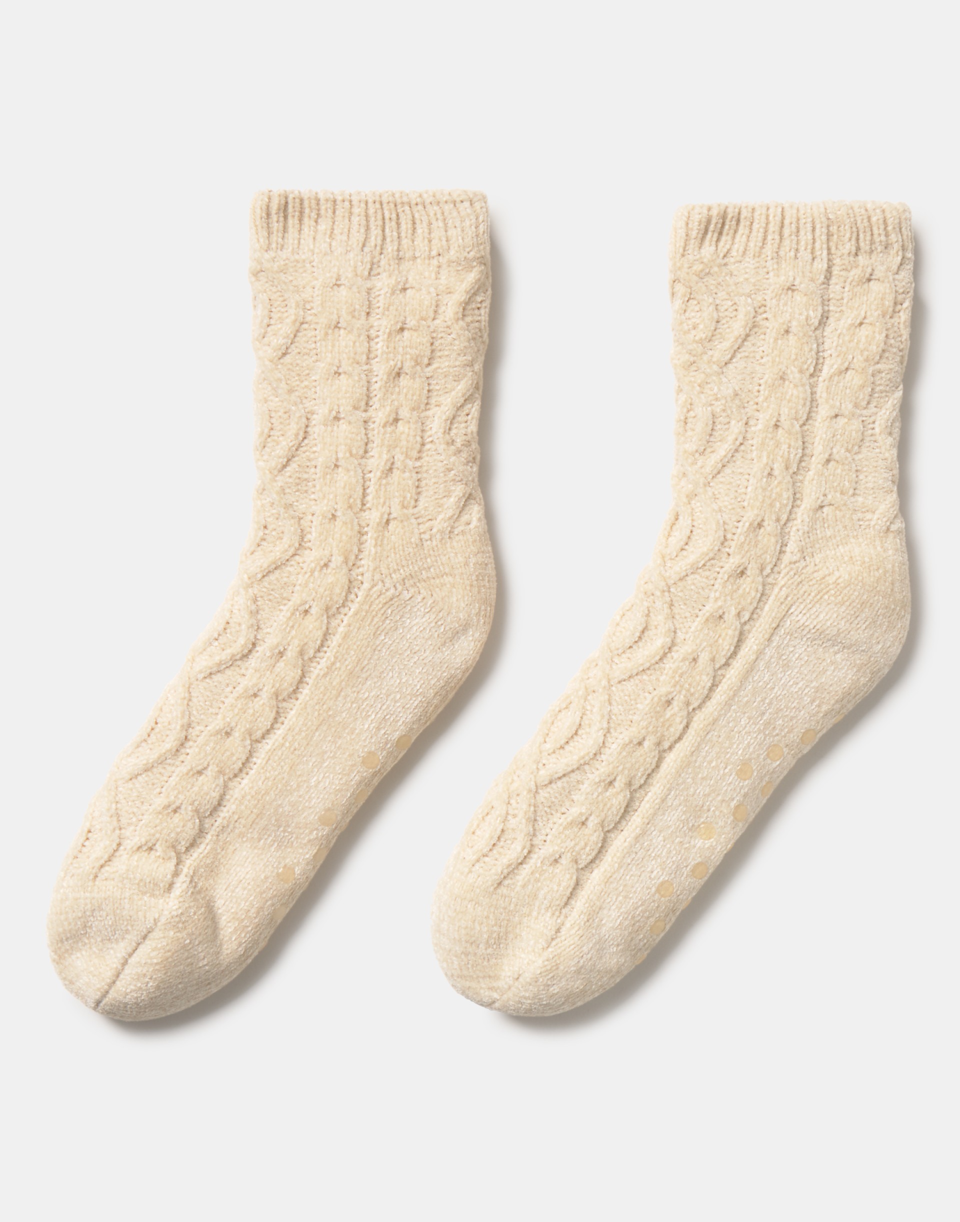 Meias de chenille com forro de sherpa